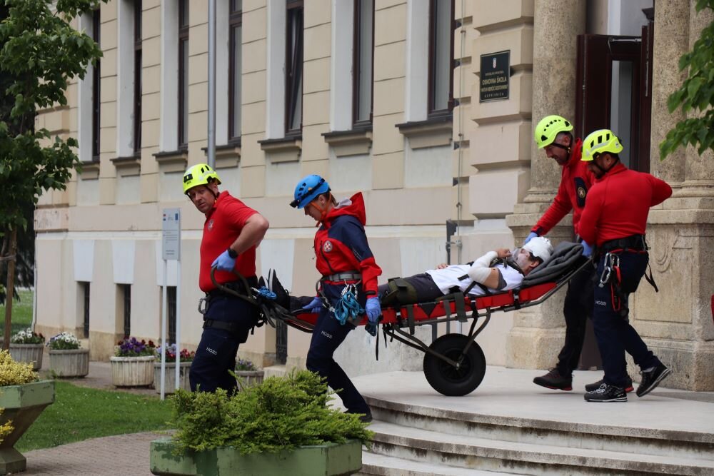 vježba evakuacije koprivnica antun nemčić gostovinski